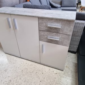 boby comoda mediano color gris y blanco